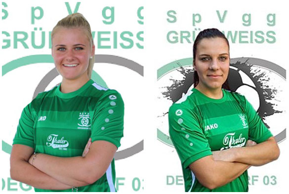 li.: Neuzugang Vanessa Schmid / re.: Rückkehrerin Tatjana Stanic
