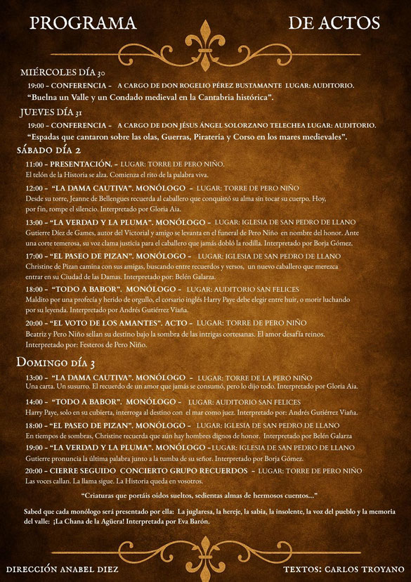 Programa del Mercado Medieval de San Felices de Buelna