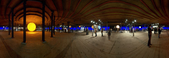 360° Panorama, Ausstellung "Das Auge des Himmels" im Gasometer, Oberhausen