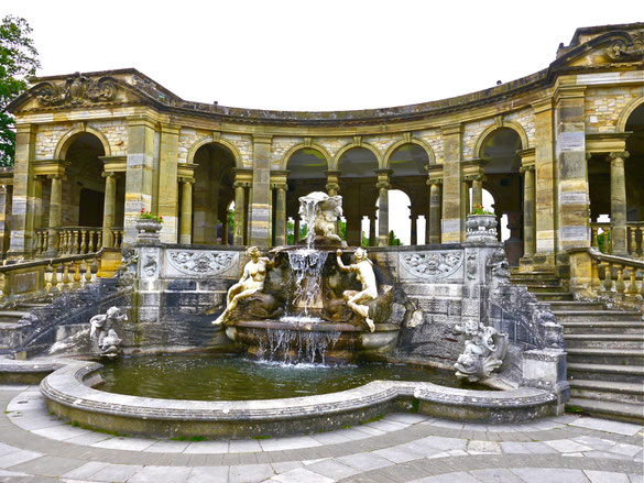 Gartenfoto vom italienischen Garten von Hever Castle auf der Gartenreise nach England