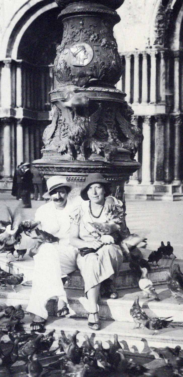 Meher Baba with Kitty in Venice. Courtesy of Lord Meher p.1506