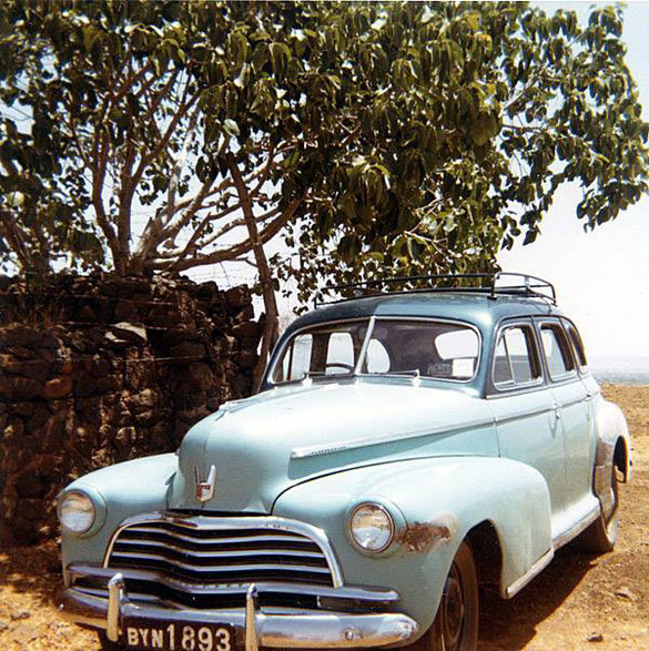 April 1969 - Meher Baba's car. Photo taken by Anne Giles