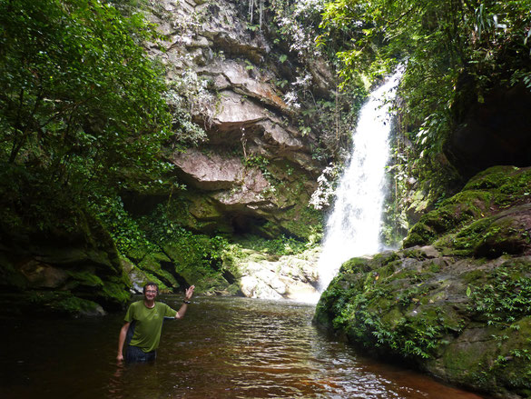 Wasserfall im Regenwald bei Tarapoto