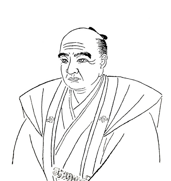「桃井可堂像(1803~1864年)」(川合玉堂 筆) ※出典:『桃井可堂 ~深谷の吉田松陰~』(持田 勉著、博字堂、2014年)