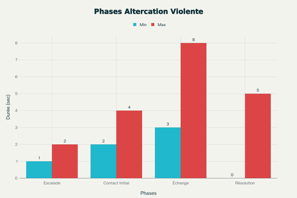 Architecture temporelle des phases d'engagement dans une altercation violente
