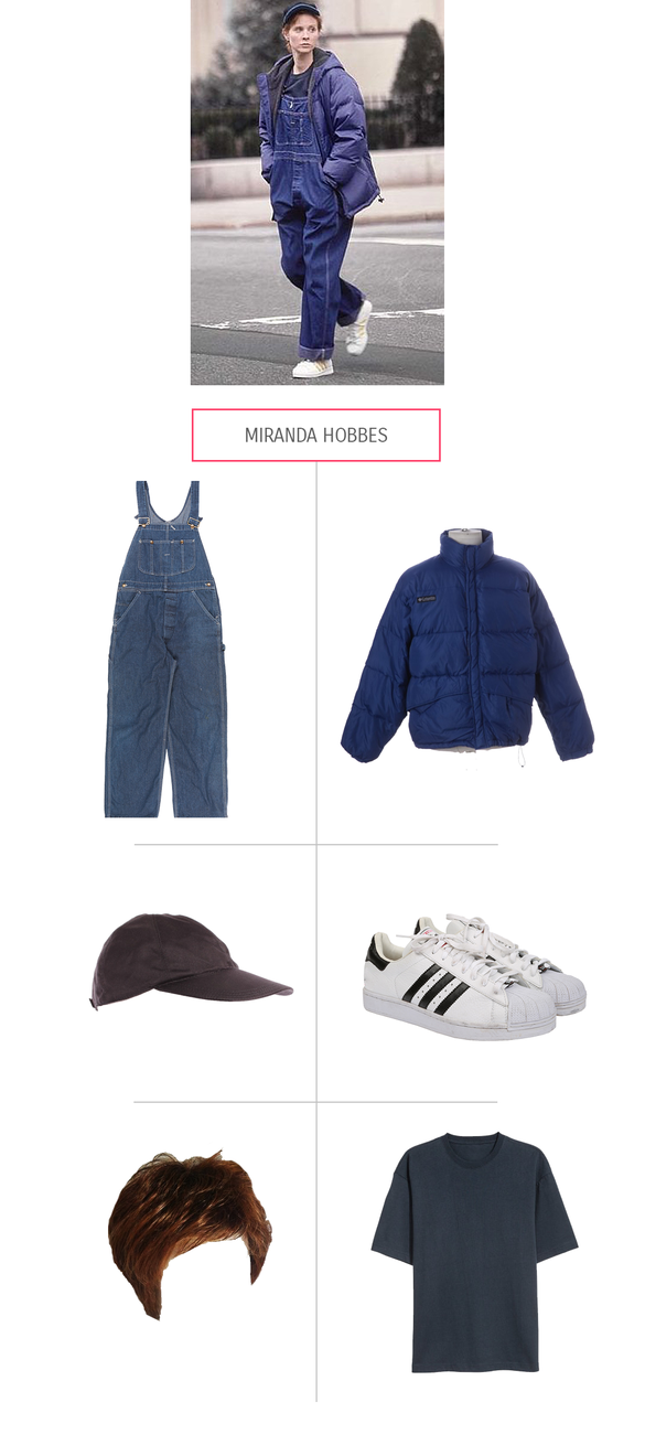 Miranda-Look auf Sex and the City mit Vintage-Klamotten nachgestylt