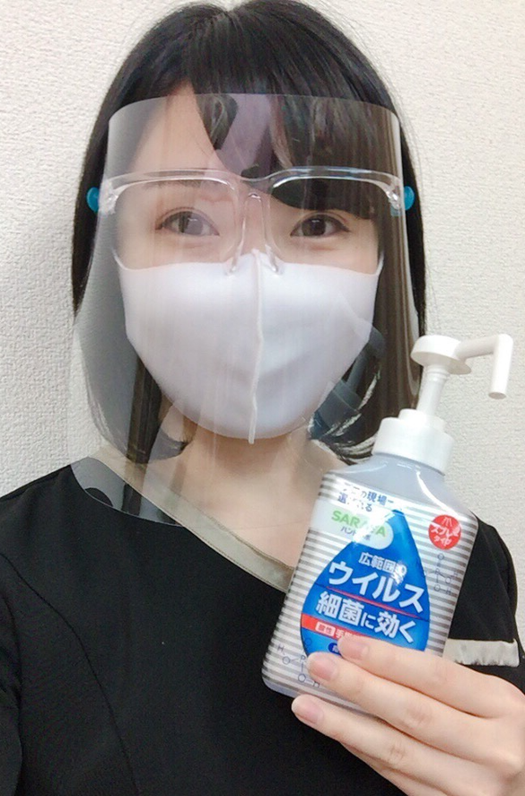 痛くない脱毛サロンDione吉祥寺店 キムタク着用フェイスシールド♪♪