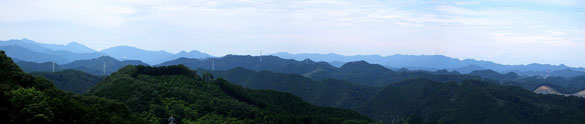 青梅丘陵からの眺望