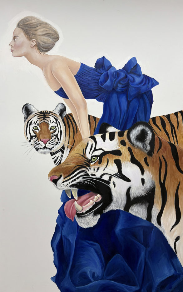 Tigerlily, oil & Canvas, 120 x 190 cm, 2025