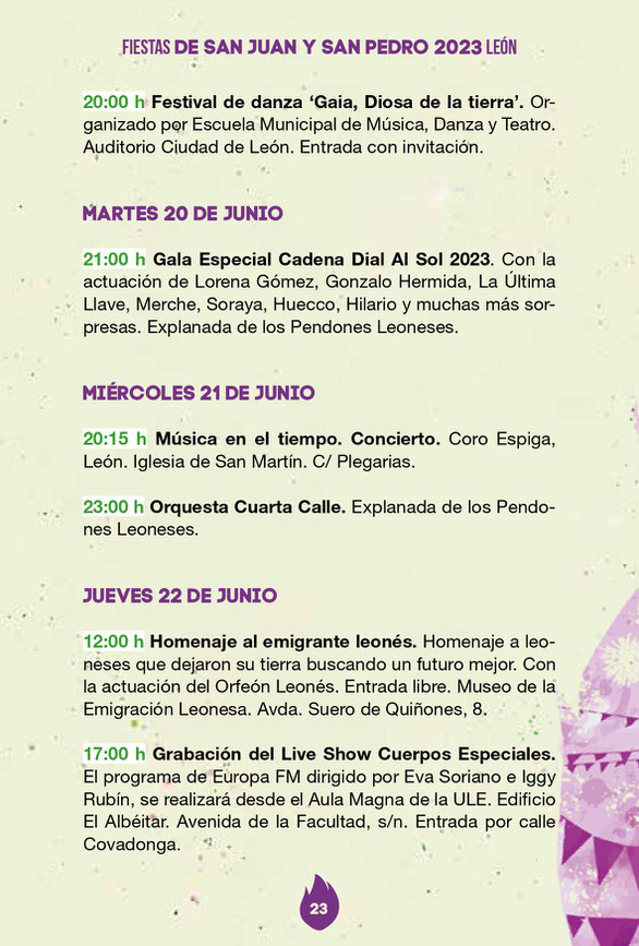 Fiestas de San Juan y San Pedro en LEON