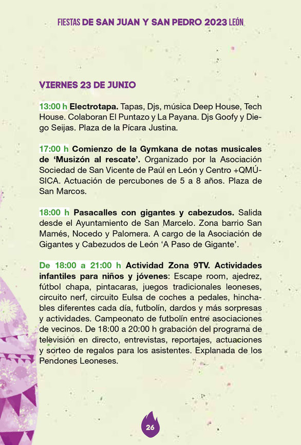 Fiestas de San Juan y San Pedro en LEON