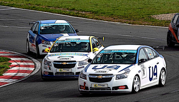 Dennis Bröker Nicolas Hillebrand Christoph Pflügler Chevrolet Cruze Eurocup 2019 Oschersleben Tourenwagen Motorsport