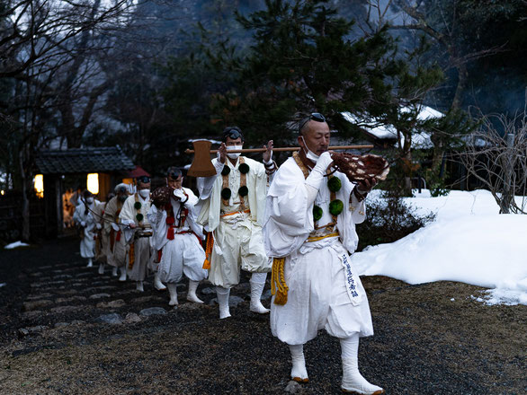 A procession of yamabushi ascetics