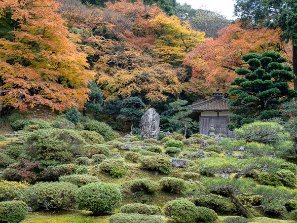 Mantoku-Ji Temple is also famous for its autumn foliage.