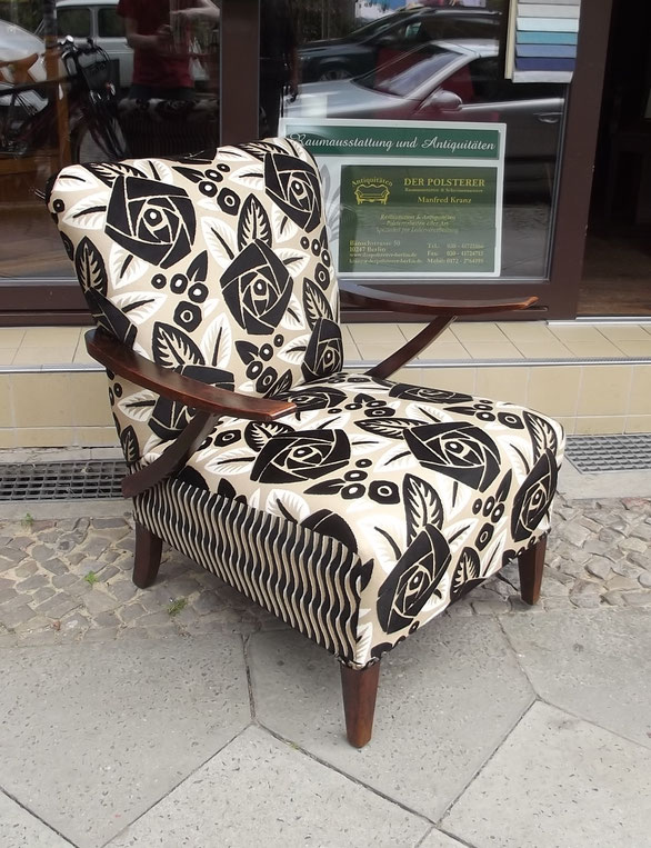 Klappliege-Sofa mit handgearbeitetem Patchwork Lederbezug