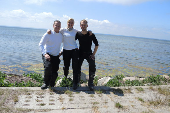 Das Diesel Trio auf der Landzunge Hel