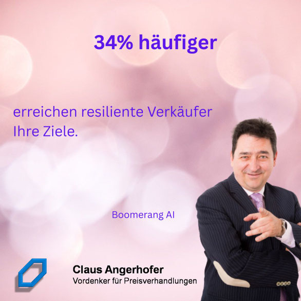 Resiliente Verkäufer erreichen Ihre Ziele deutlich häufiger als der Durchschnitt - Boomerang AI