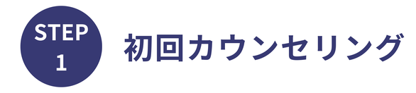 STEP１/ 初回カウンセリング