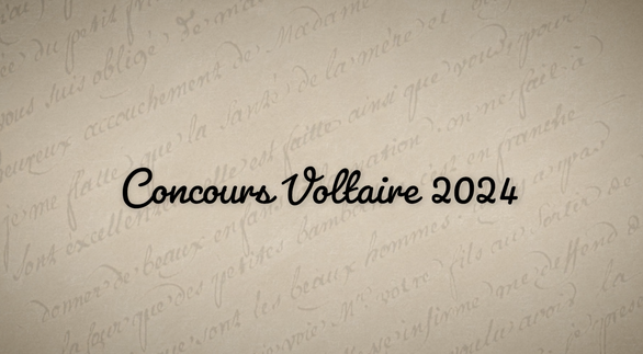 Cérémonie du Concours Voltaire 2023