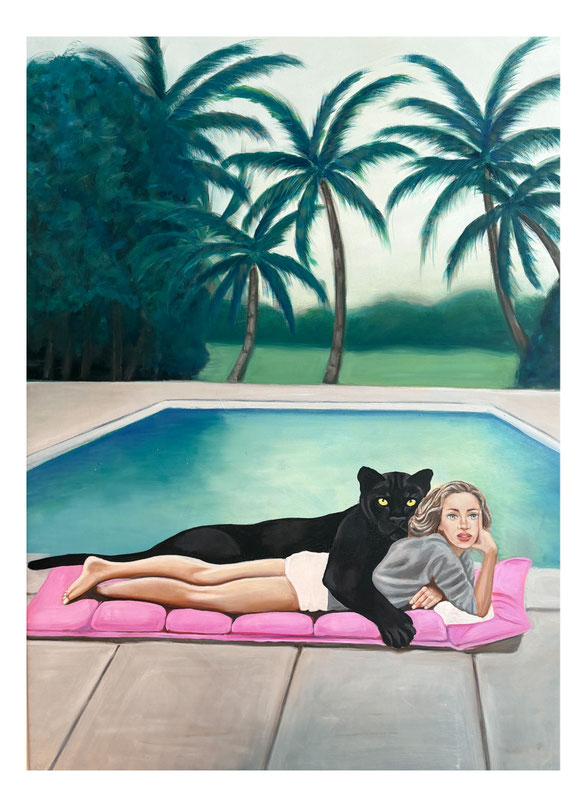 Caribbean Pool, oil & canvas, 
