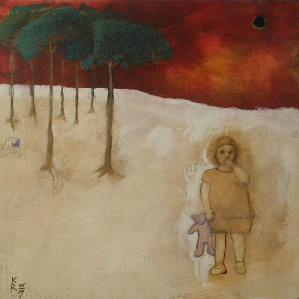 Lilith Dunkelmond I, 2009, 100 x 100 cm