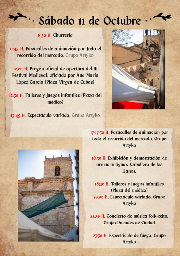 Programa del Festival Medieval de Jorquera