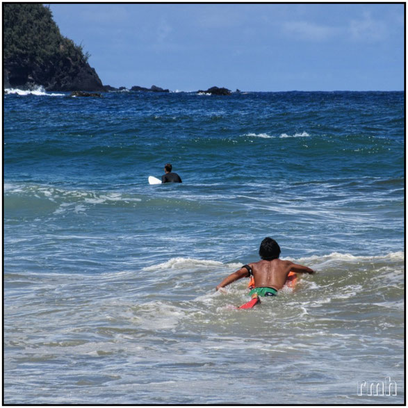 waiting for the surf, Hana, Maui, HI