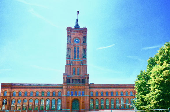 Das rote Rathaus von Schöneberg
