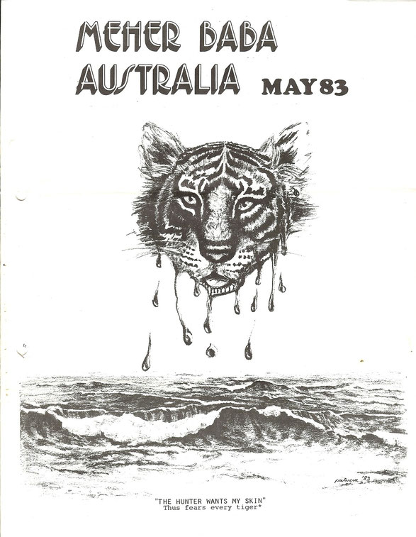 Courtesy of Meher Baba Australia newsletter - May 1983 cover 