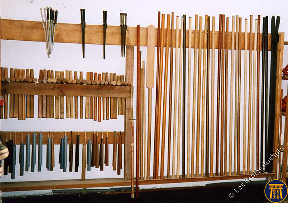 Ratelier des armes de Kobudo aux Ecoles Bushido - Arts Martiaux Bordeaux