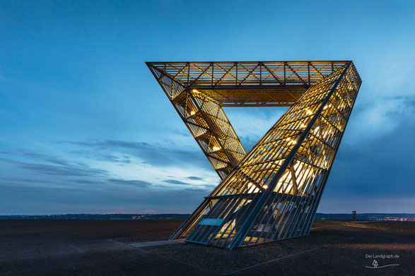 Das Saarpolygon auf der Halde Duhamel in Ensdorf im Saarland