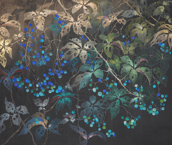 「花葉地錦」立木美江　日本画　F8 号　¥264,000(税込)