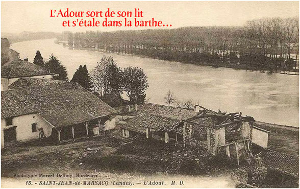 orthe, inondation, peyrehorade, landes, aquitaine, peche, lamproie, pyrenees, gave, arthous, adour, sorde, barthes, radelage, alose, saumon, port de lanne, couralin, hastingues,  tilhole, galupe