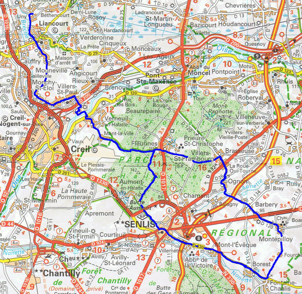 Cyclo de Bailleval - Parcours de 70 km le 2 août 2026