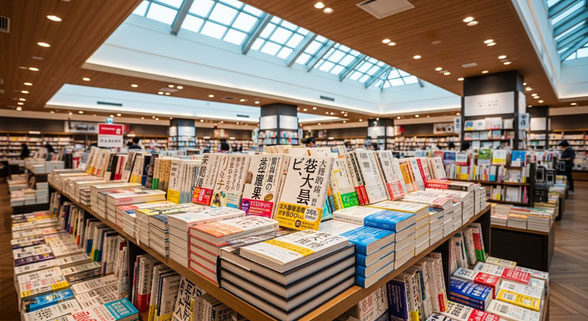 書店に平積みのビジネス書