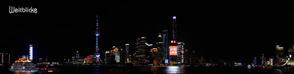 CHI01 - Shanghai, Blick vom Bund zum Stadtteil Pudong