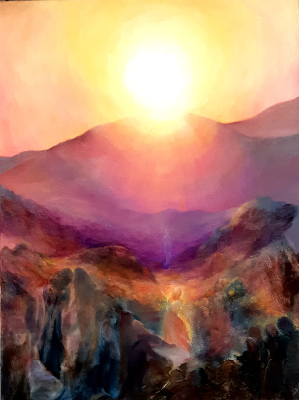                                                                     STARGATE 2023 from Sunca pyramid- olio su tela cm 80x60 - Private collection CH