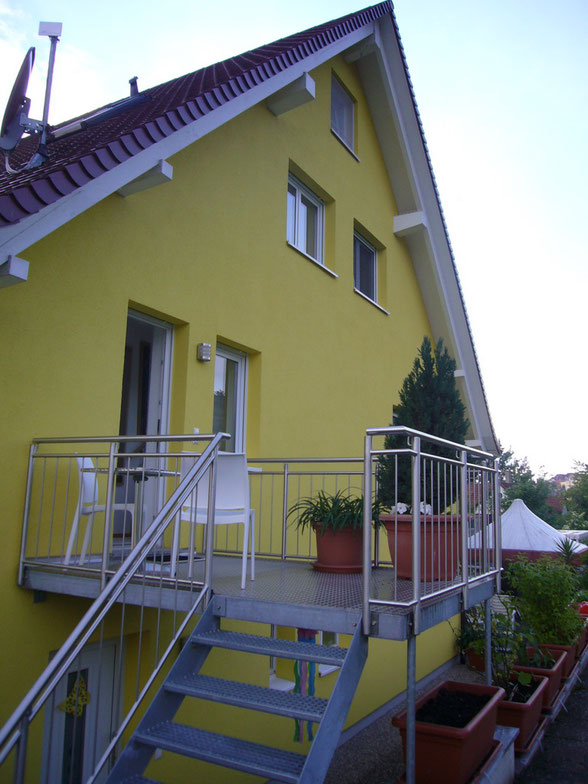 Bild: Eingangstüre der Ferienwohnung im Gelben Haus in Meersburg direkt am Bodensee mit Seesicht