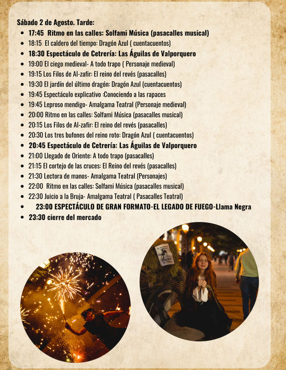 Programa del Mercado Medieval de Guadarrama