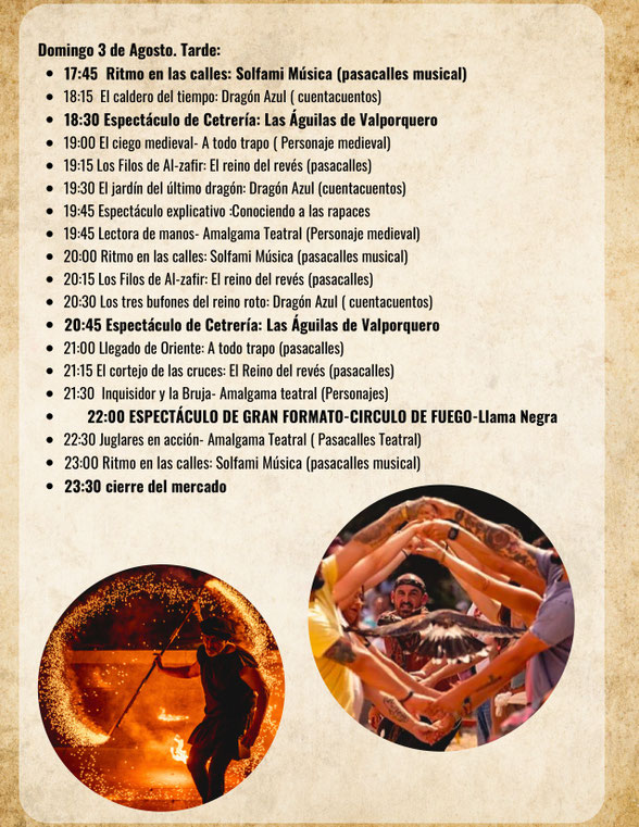 Programa del Mercado Medieval de Guadarrama