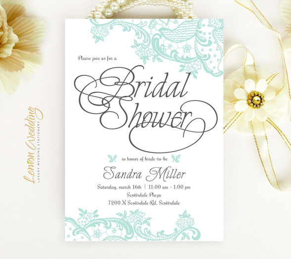 Cheap Bridal Shower Invitations LemonWedding