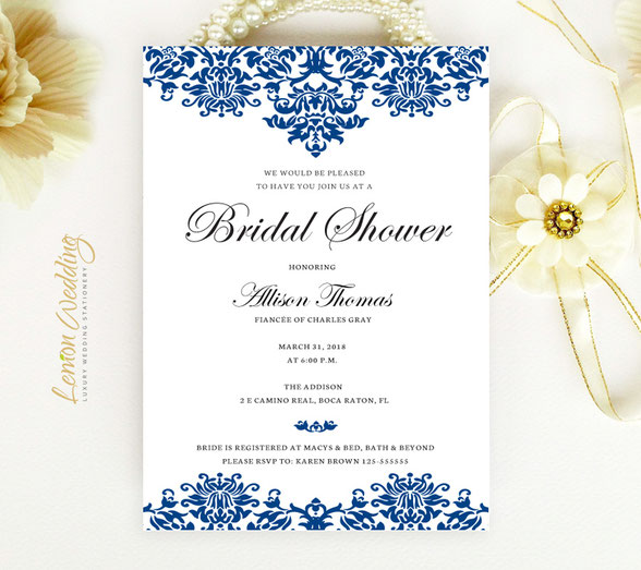 Cheap Bridal Shower Invitations LemonWedding