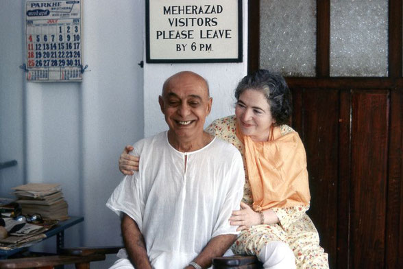 Pendu with Mani Irani at Meherazad, India.