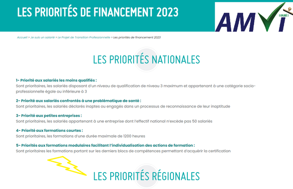 Gare aux priorités régionales ! Source : Transition pro ARA