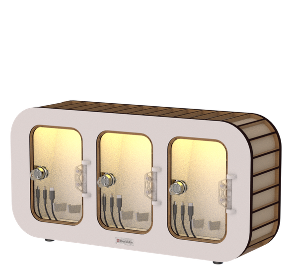 Dock&Go Style Handyladestation – flexible Ladefächer mit Branding