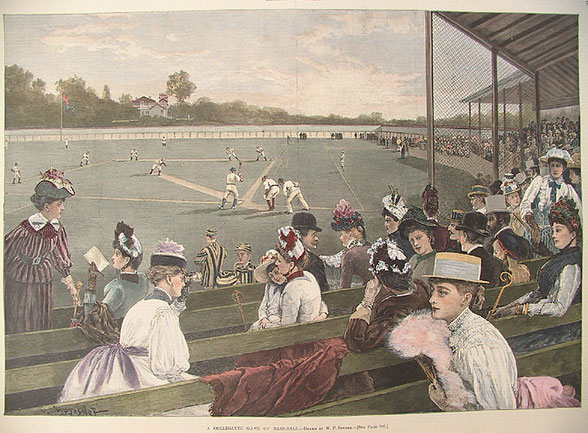 A Collegiate Game of Base-Ball. By W. P. Snyder. (Frank Leslie’s Illustrated Newspaper)