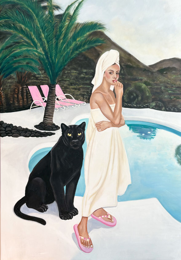 LaPalma Pool, oil & canvas, 95 x 135 cm, 2026
