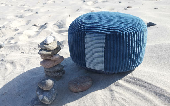 Nachhaltigen Meditationskissen, Yogakissen. Gefertigt in liebevoller Handarbeit.