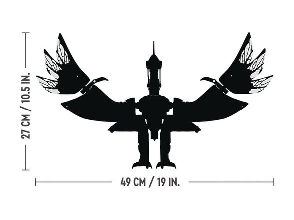 Die Besonderheit im Lego Paket 75574 ist der Toruk Makto mit Flügeln: Höhe 27cm, Breite 49cm