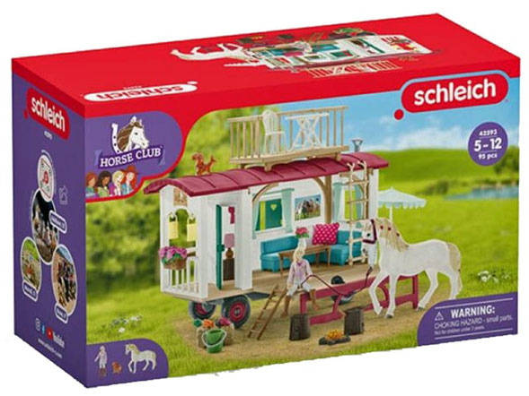 Schleich Horse Club Wohnwagen 42593 mit Figuren und Zubehör 